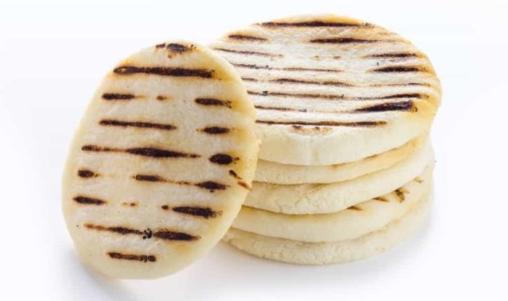 Arepá: cornmeal bread, that looks more like pancake. very popular in South America