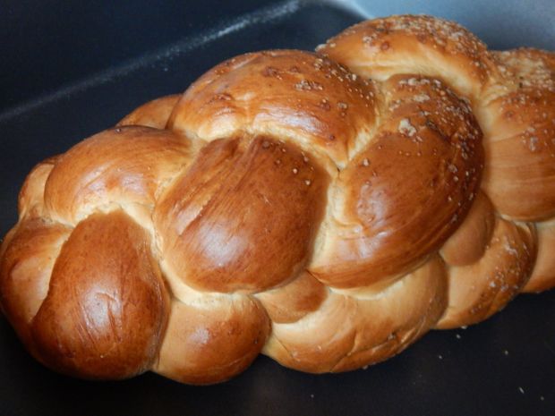 braided Challah Bread. traditional on every Jewish table. 