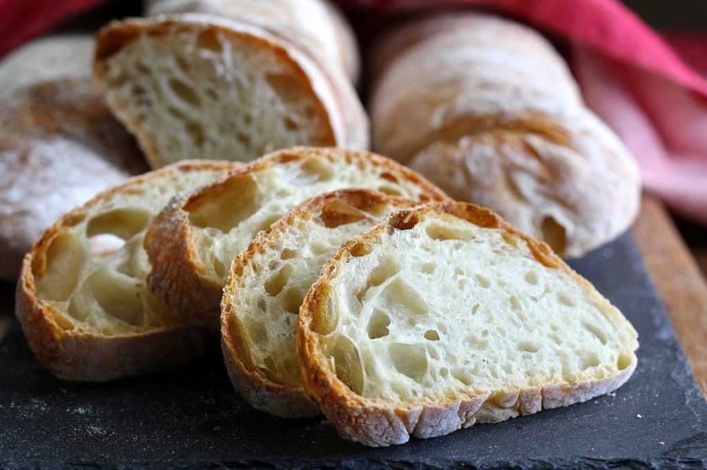 Ciabatta. Italian answer to French Baguettes. 