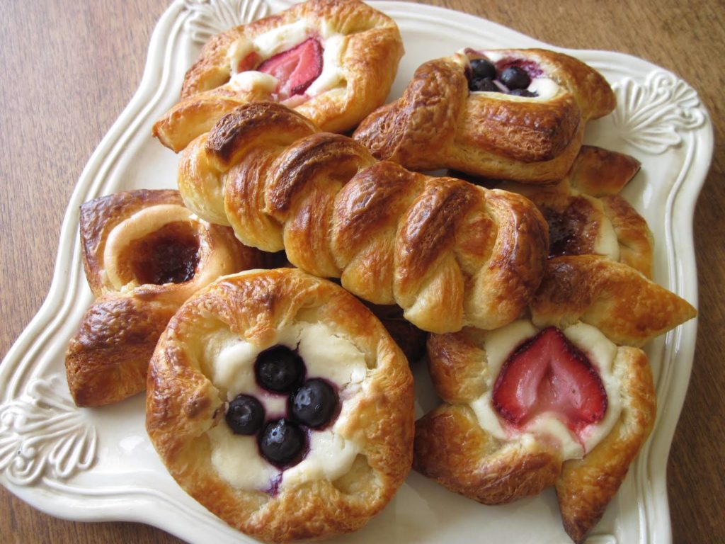 Danish Pastries. there will be no breakfast without it 