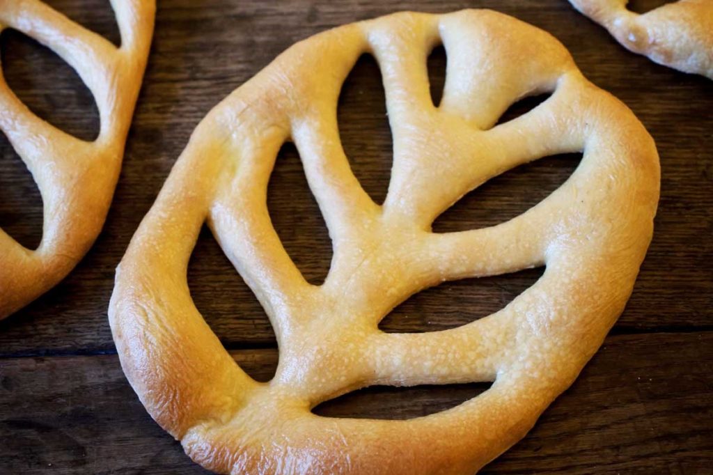 Fougasse. Another French bread, shapes like a leaf