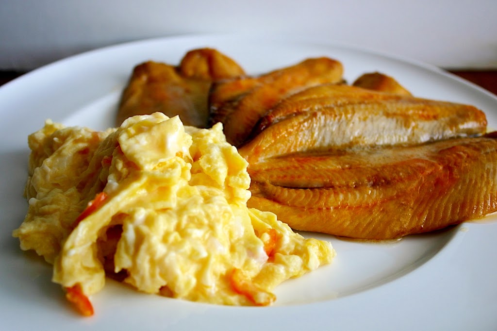 smoked herrings. fatty and Smokey breakfast in Britain