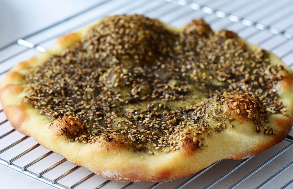 Lebanese flatbread with Zaatar