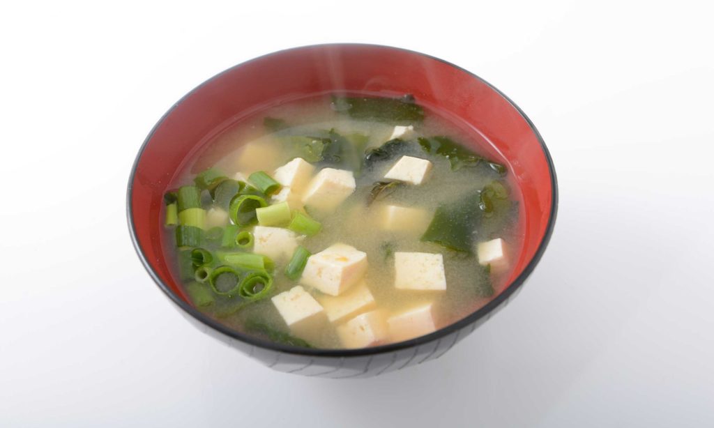 Japanese  staple in the kitchen. Miso soup