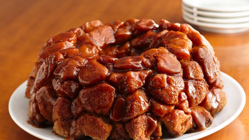 Monkey Bread. small balls of dough, joined together. 