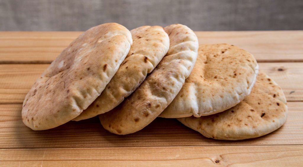 pita bread. bread with a pocket. perfect for holding delicious filling