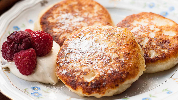 Russian farmer cheese pancakes